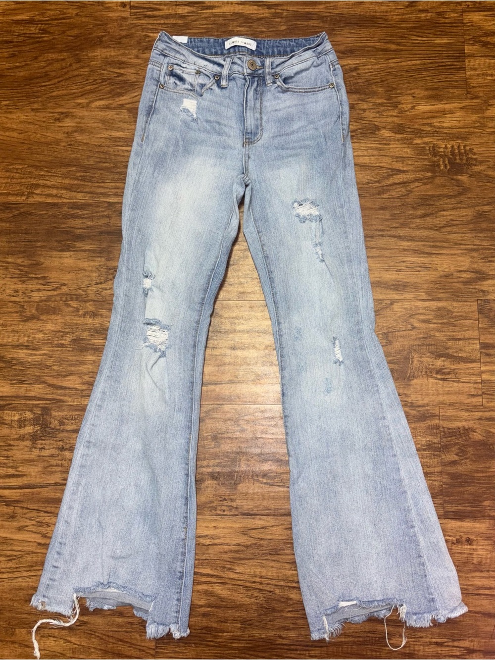 Almost Famous Mid Rise Flare Jeans Size 3
